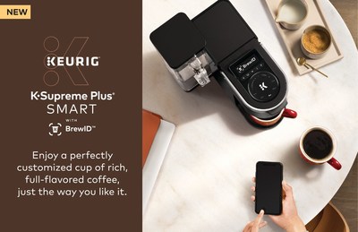 Connect to the Keurig® app so you can save your coffee preferences, schedule a brew in advance or brew a cup from anywhere.