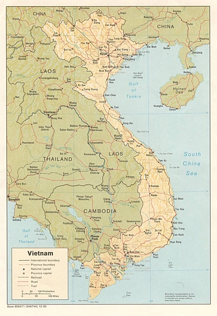 vietnam map