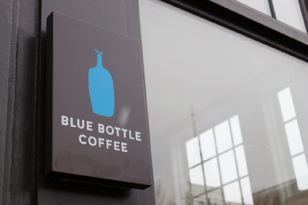 blue bottle coffee sign