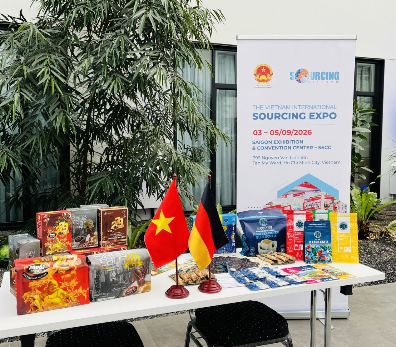 The Vietnamese booth at the event.