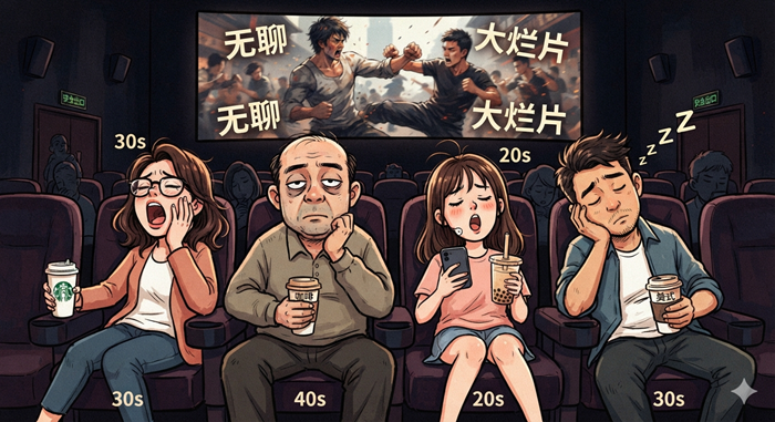 chinese cinema goers bored with their coffee
